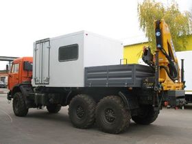 Вид 0: Камаз 43118 вахтовый с КМУ Effer-100 S