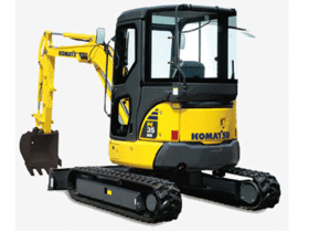 Вид 0: Komatsu PC35MR-3 гусеничный экскаватор